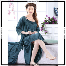 Load image into Gallery viewer, 2-Pcs Satin Slip Nightwear
