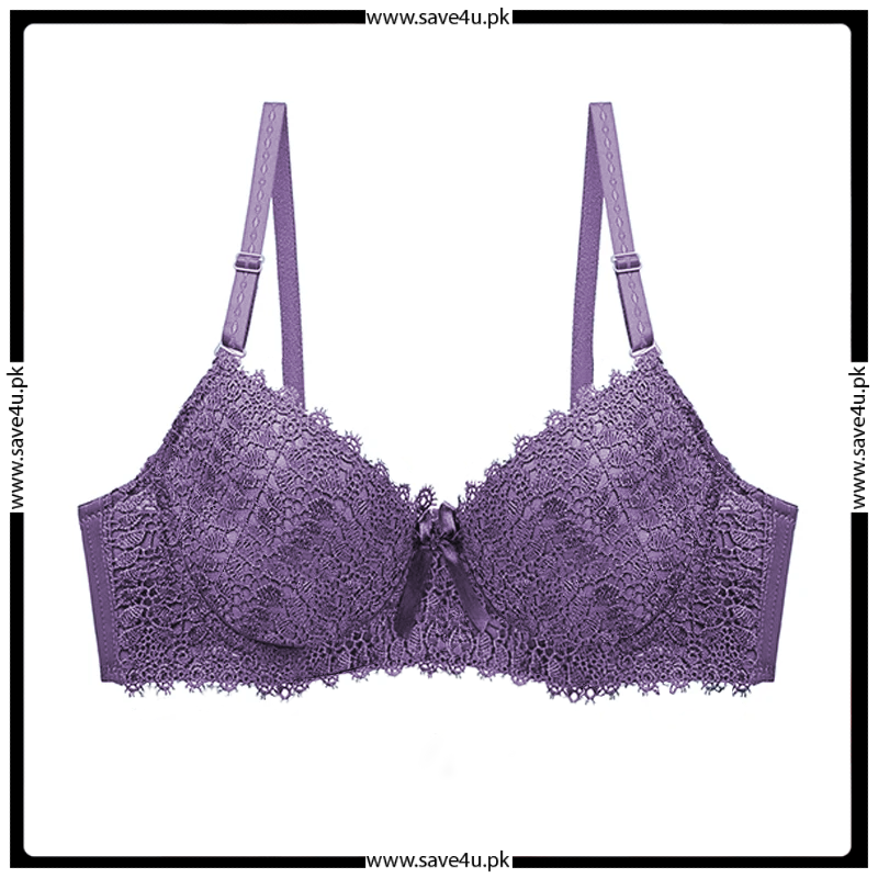 Fancy Lace Push Up Lightly Lined Underwire Bra