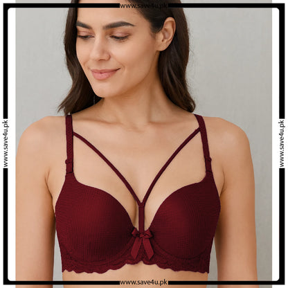 Soft Charm Strappy Push-Up Bra
