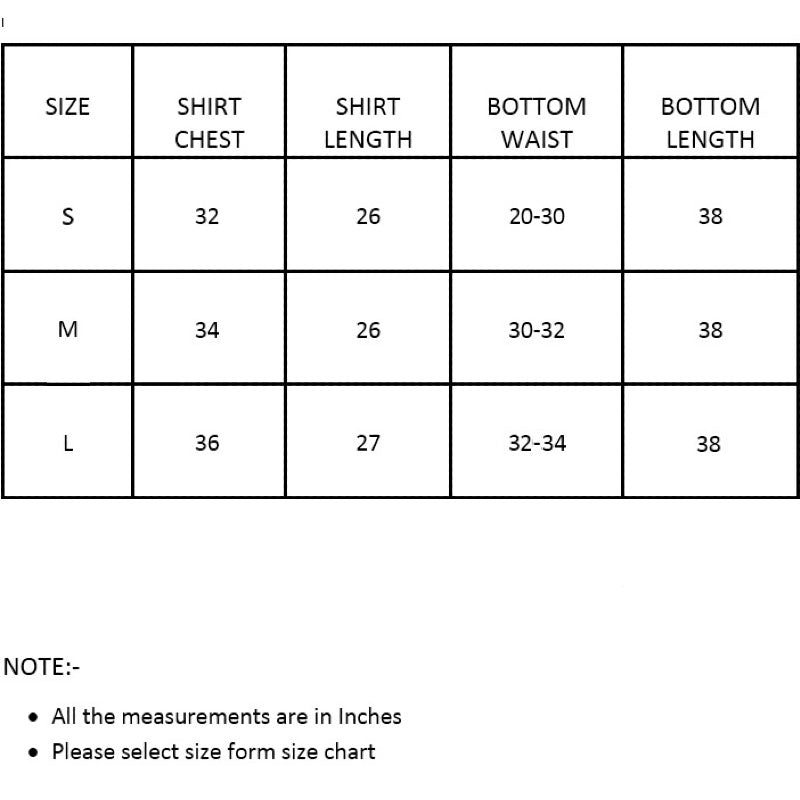 High Waist Girls Summers Lounge Wear