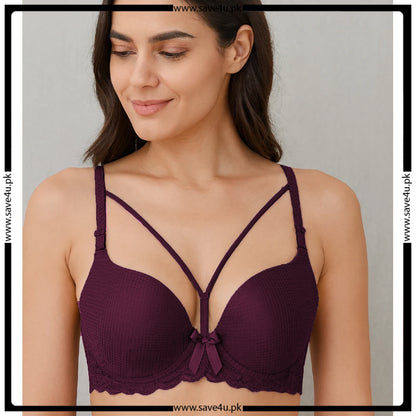 Soft Charm Strappy Push-Up Bra