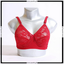 Load image into Gallery viewer, Lace Cups Cotton Band Non Wired Bra
