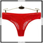 Pack of 4 Floral Lace Cotton Thong Panties