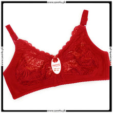 Load image into Gallery viewer, Non-Padded Floral Lace Design Comfy Wireless Bra
