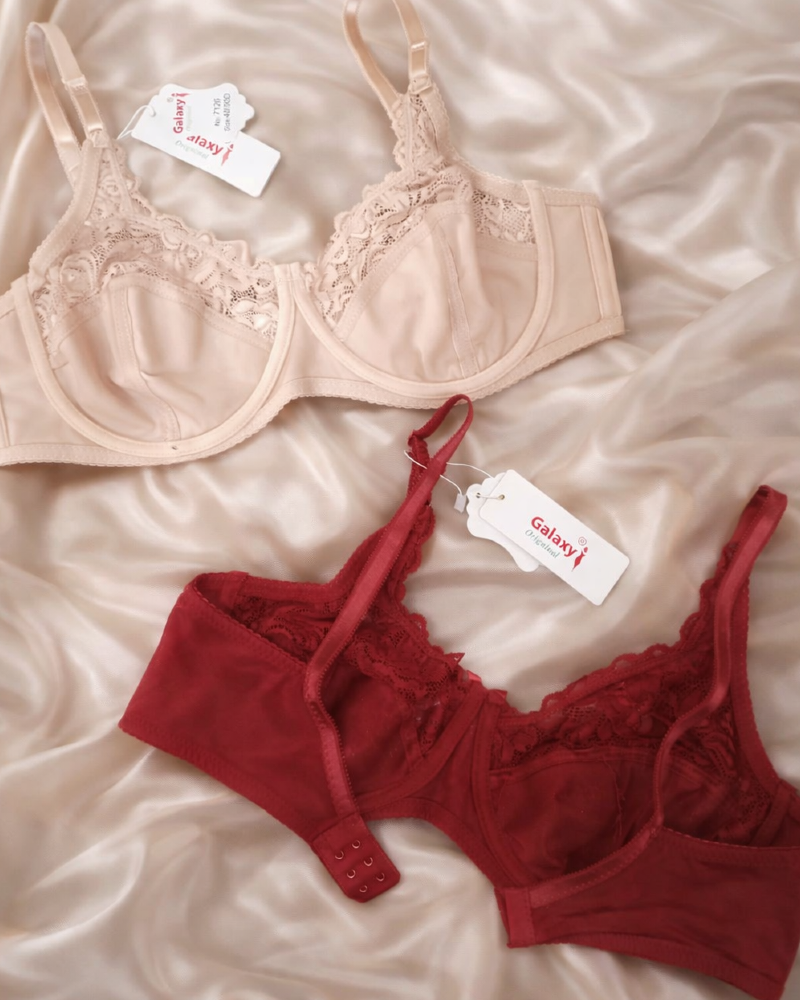 Soft Nylon Lace Underwire Bra