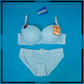 Floral Design Double Padded Wired Push Up Bra Set