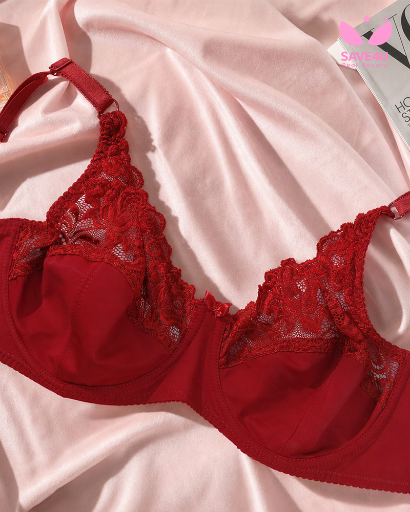 Soft Nylon Lace Underwire Bra