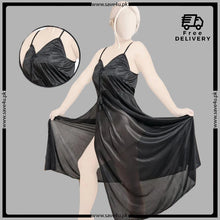 Load image into Gallery viewer, Satin Long Slip Night Gown Nighty
