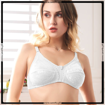 Embroidered See through Non Wired Bra