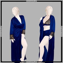 Load image into Gallery viewer, 3 Pcs Timeless Beauty Smooth Satin Nightgown
