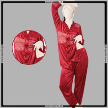 Load image into Gallery viewer, Lace and Luxury Satin Silk Pajama Duo
