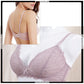 Ladies Soft Mesh Floral Lace Design Non Padded Wireless Bra Set