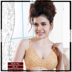 Ladies Non-Wired Printed Design Non-Padded Bra