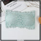 Floral Lace Design Cute Padded Strapless Bra