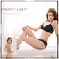 Ladies Soft Mesh Floral Lace Design Non Padded Wireless Bra Set