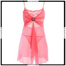 Load image into Gallery viewer, Ladies Soft Mesh Short Babydoll Lingerie Nightwear
