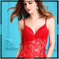 Padded Deep V-Neck Soft Mesh Short Feminine Lingerie