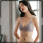 Ladies Soft Mesh Floral Lace Design Non Padded Wireless Bra Set