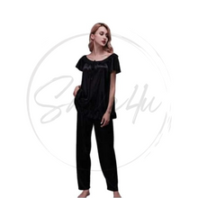 Load image into Gallery viewer, Ladies Stylish Comfy Satin Silk Sleepwear Pajama Set
