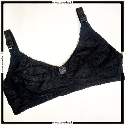 Ladies Floral Lace Design Non-Padded Wireless Bra