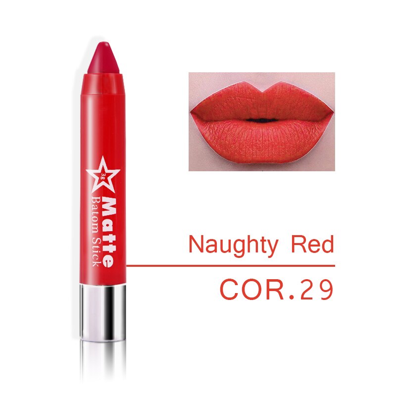 Pack of 2 Miss Rose Chubby Lip Crayon Matte Batom Stick