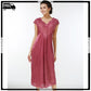 Luxury V Style Lace Design Nightdress Gown