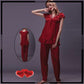 Women's Soft Comfortable Satin Silk Pajama Set