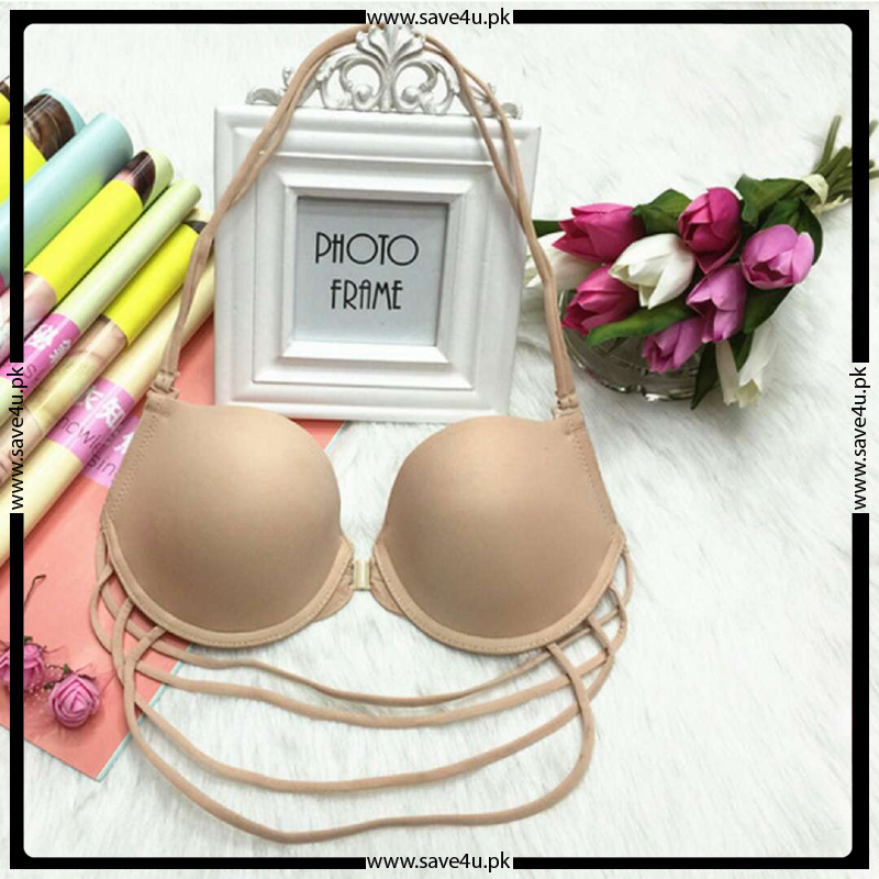 Front Hook Open Wired Seamless Push Up Bra