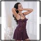 Underwired Half Cup Floral Lace Short Adjustable Strap Lingerie