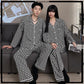 2-Pieces Printed Satin Silk Pajama Set