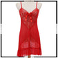 Lace Nightwear V Neck With G-String Panty