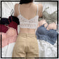 Flora Lace Net Thin Padded Bralette Lingerie Set