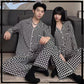 2-Pieces Printed Satin Silk Pajama Set
