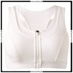 Women's Yoga Sports Bra Zipper Front Open