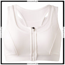 Load image into Gallery viewer, Women&#39;s Yoga Sports Bra Zipper Front Open
