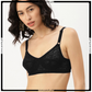 Floral Lace Design Wireless Non-Padded Bra