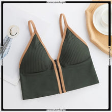 Load image into Gallery viewer, Pack of 2 Front Open Crop Top Fashionable Bra
