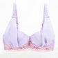 Women's Soft Mesh Lace Design Bra Set