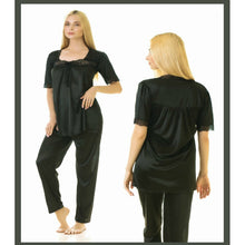 Load image into Gallery viewer, Women&#39;s Luxury Silk Sleepwear 100% Silk Pajamas Set
