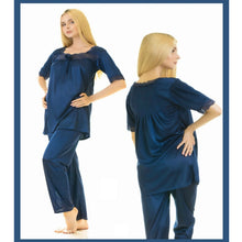 Load image into Gallery viewer, Women&#39;s Luxury Silk Sleepwear 100% Silk Pajamas Set
