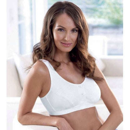 Pack of 2 Cotton wide Strap Pull Over Bra For Women