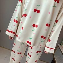 Load image into Gallery viewer, Women&#39;s Classic Satin Pajama Set Sleepwear Loungewear
