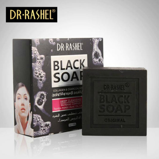 DR RASHEL Collagen & Charcoal Black Soap