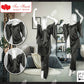 Two Piece Full Length Satin Silk Pajama Set For Ladies