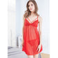Deep V Neck Lingerie With Matching Pantie