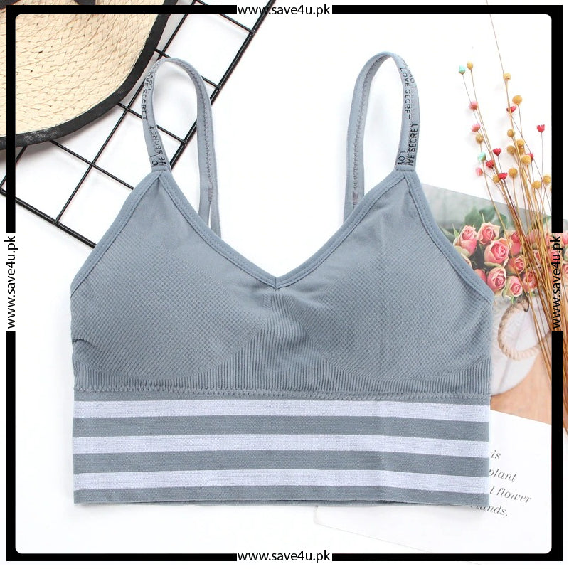 Removable Padded Wireless Pull-on Closure Bra