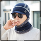 Winter Beanie Hat and Scarf Set Thick Wool Stuff