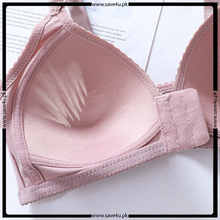 Load image into Gallery viewer, Nylon Front Open Non Wired Thin Padded Bra
