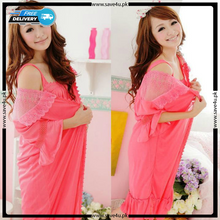 Load image into Gallery viewer, Women&#39;s 2 pcs Victorian Nightgown Silk Nightdress
