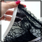 Lounge Strips Net Transparent Lace Bra Set